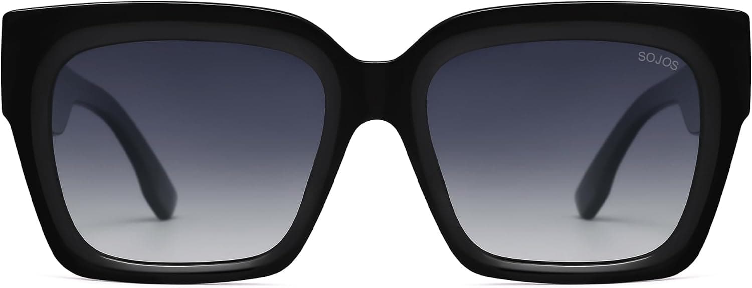 SOJOS Trendy Square Polarized Sunglasses Womens Retro Vintage Women 90s Sun Glasses SJ2612