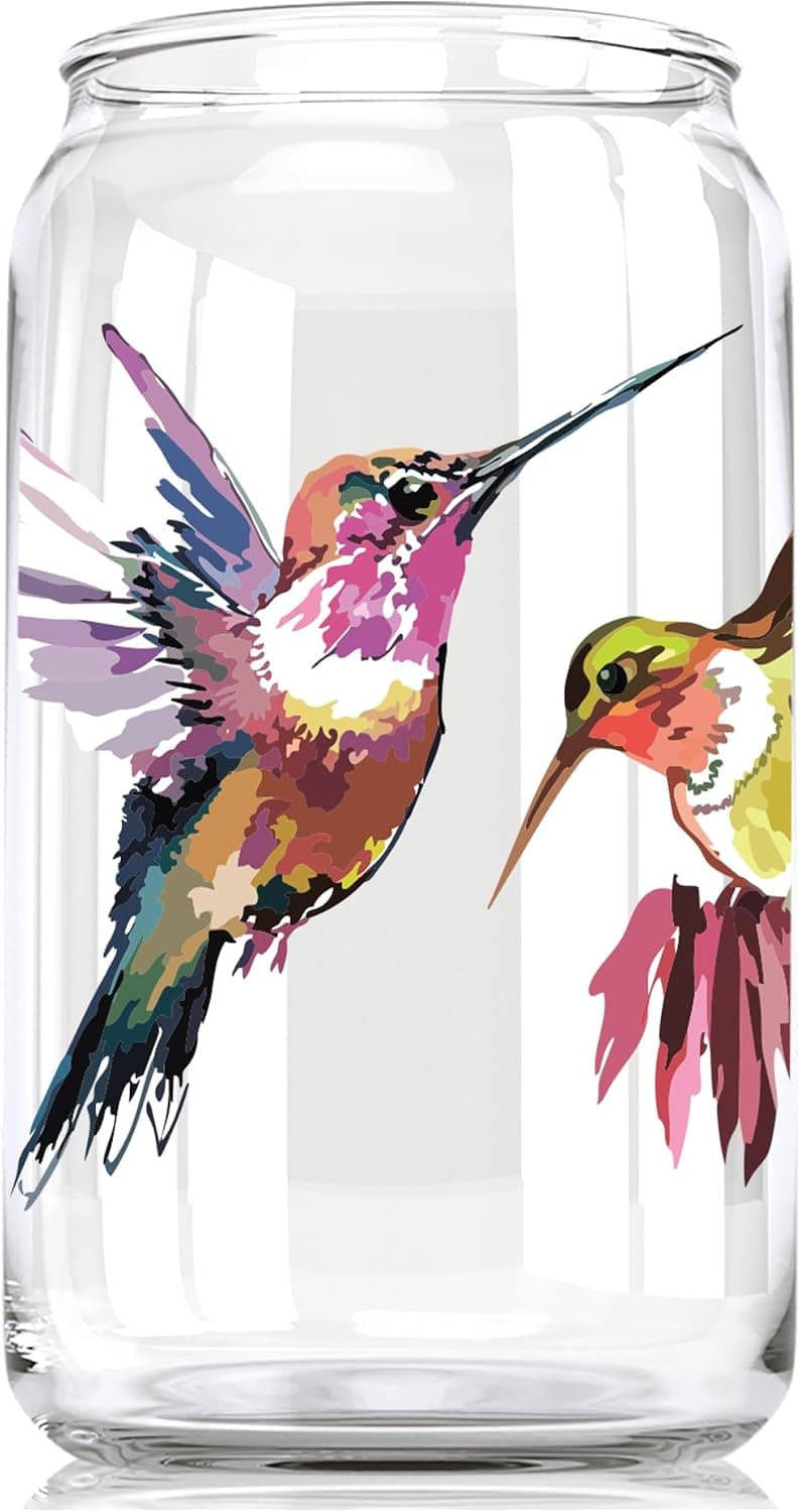 Toasted Tales - Hummingbirds Beer Can | Gift for Birds Lovers | Funny Gag Party Gift Beer Tailgating | Seasonal Outdoor Decor Glassware | Forest Animals Hummingbird Gifts for Home Decoration (16 oz)