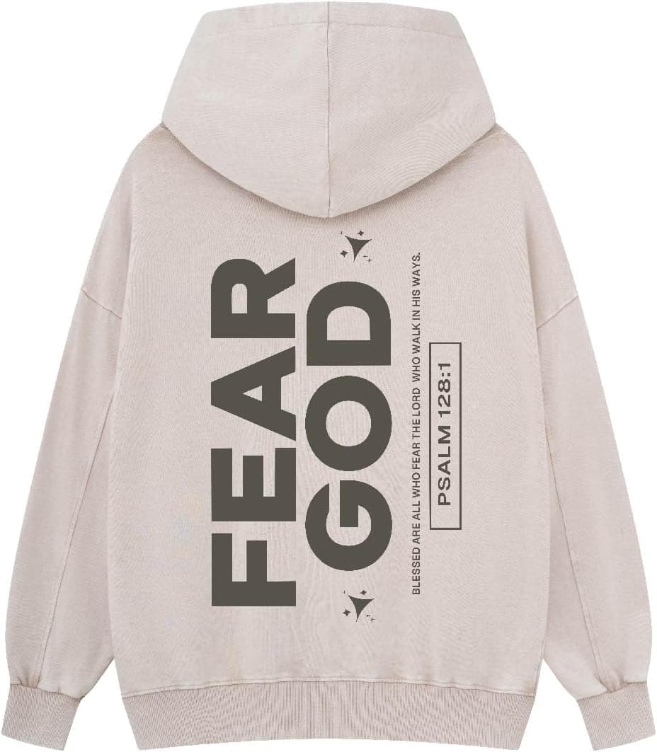 Graphic Hoodies for Men Women Unisex Washed Hoodie Oversized Sweatshirt Fear God