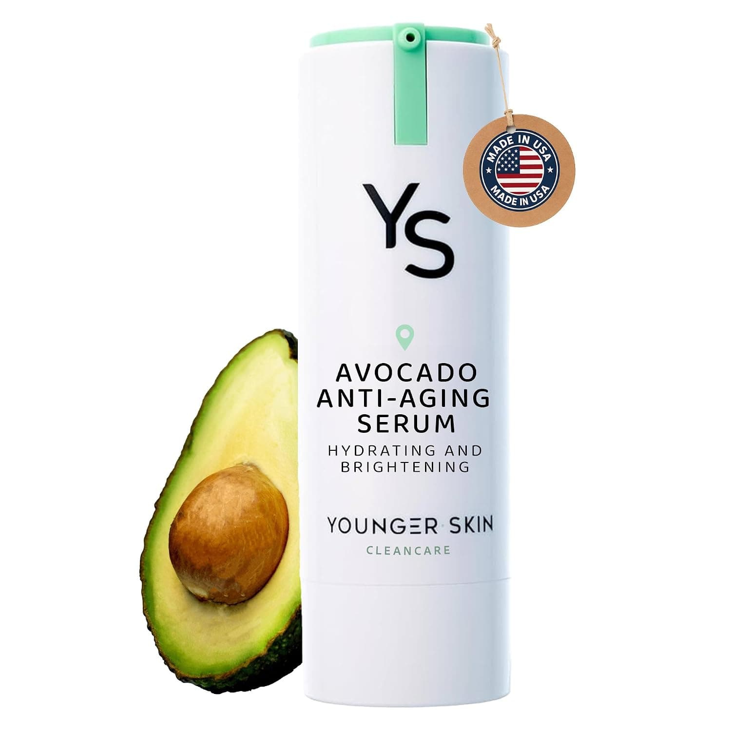 Avocado Anti-Aging Serum - Hydrating, Brightening, Wrinkle Reducer, Facial Skincare - Organic Avocado Oil, Vitamin C, Hyaluronic Acid, Niacinamide - 30ml