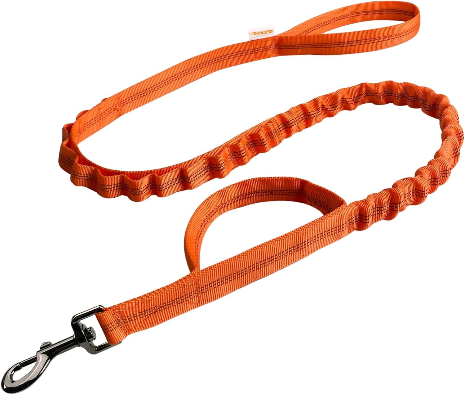 FOVRLZSE Bungee Dog Leash, Reflective Shock Absorbing, 4FT–5FT,Orange