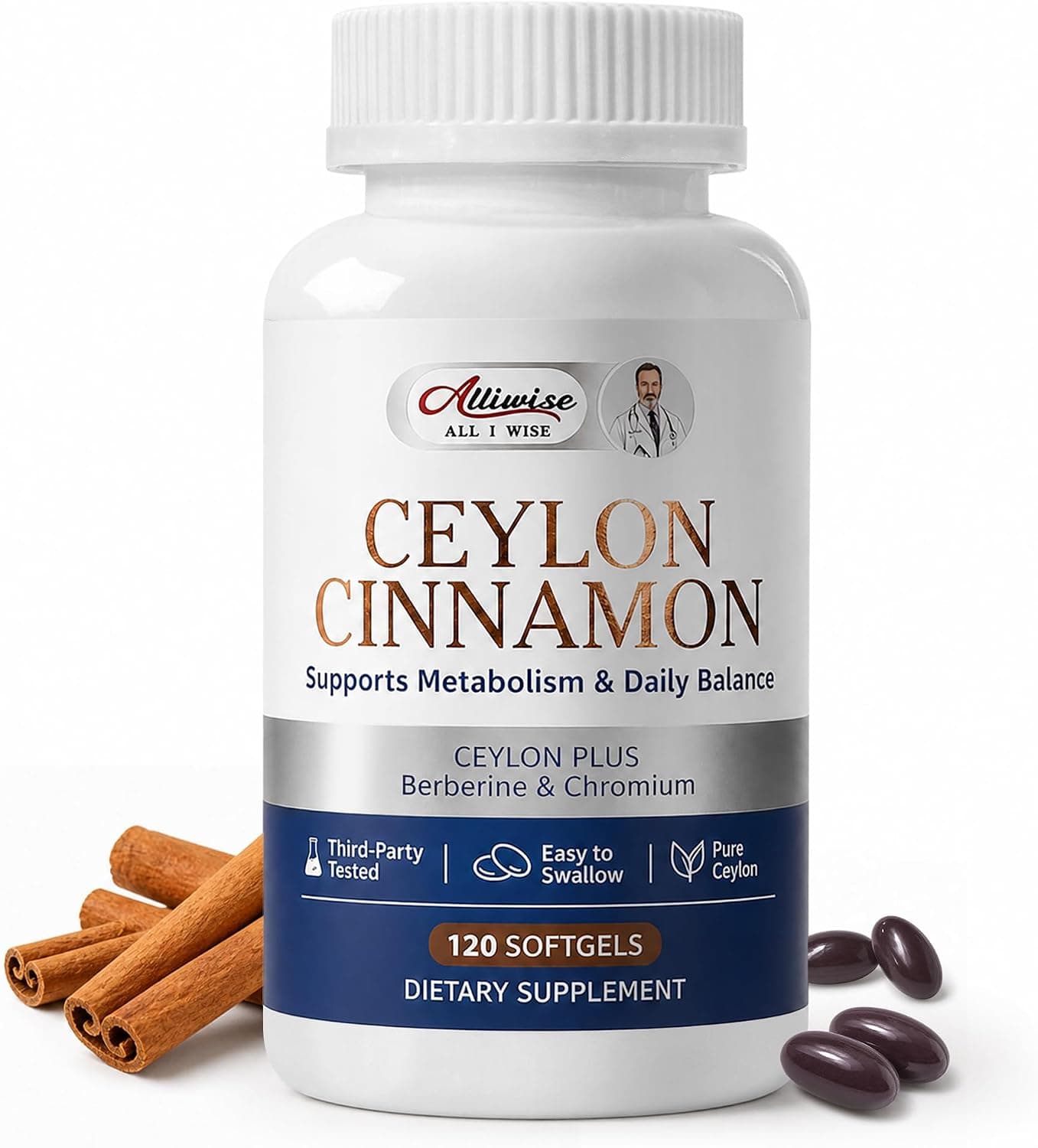 Ceylon Cinnamon Supplement with Berberine & Chromium