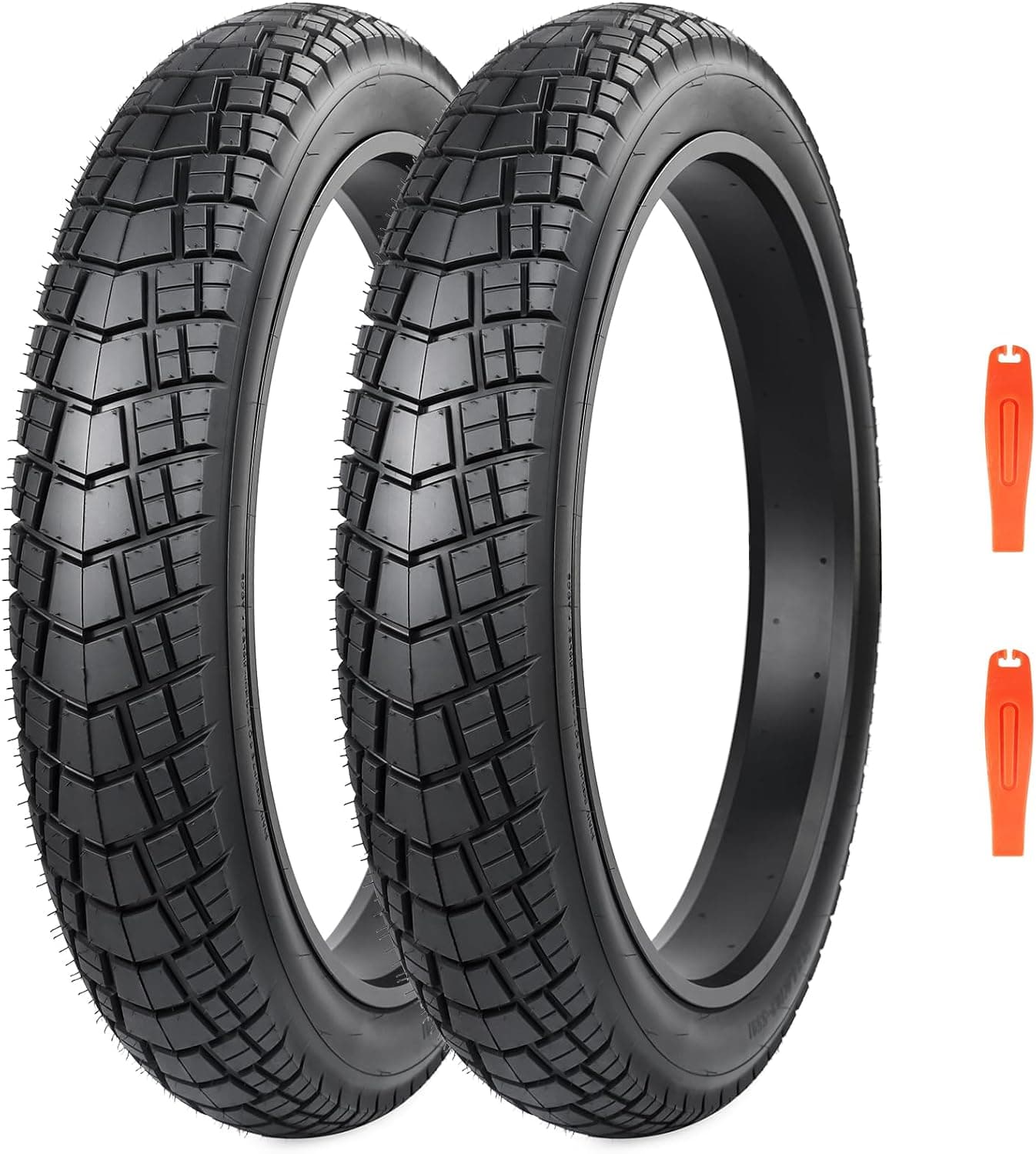 16/20/26 x 4.0 Fat Tire for Ebike, Mountain Bike, Tricycle, Ideal for Snow, Mud, Gravel Road, Heavy Duty Wear-Resistant All-Terrain 1/2 Tires (1/2 Tubes)，3 Colors