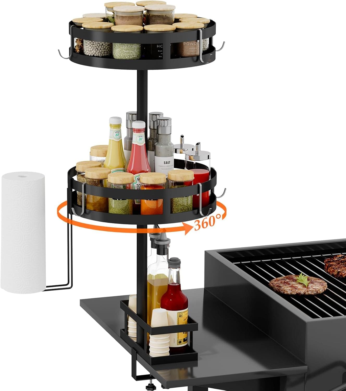 Griddle Caddy for Blackstone Griddle Accessories with Paper Holder