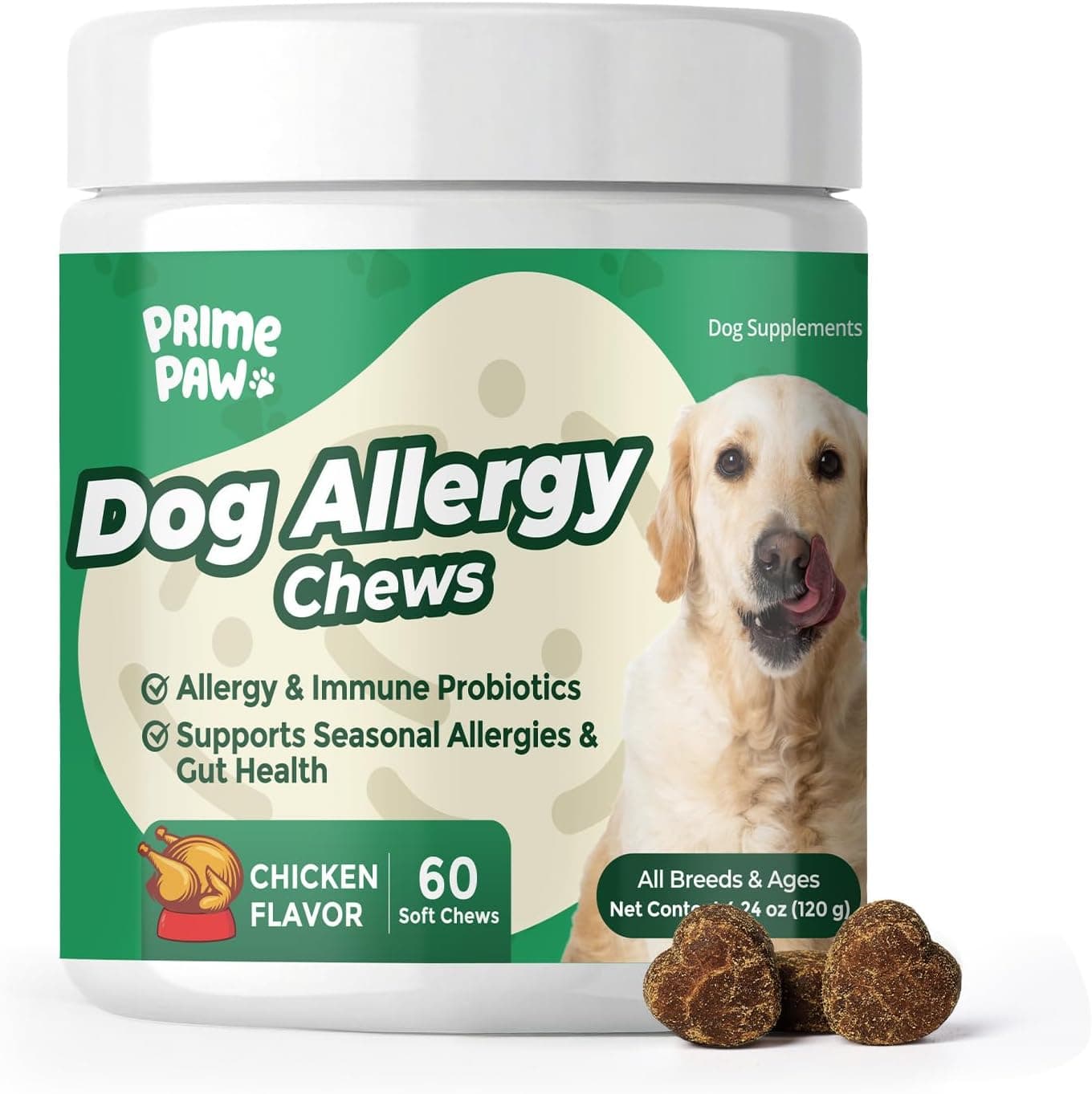 Dog Allergy Chews - Immune & Seasonal Allergy Relief Support