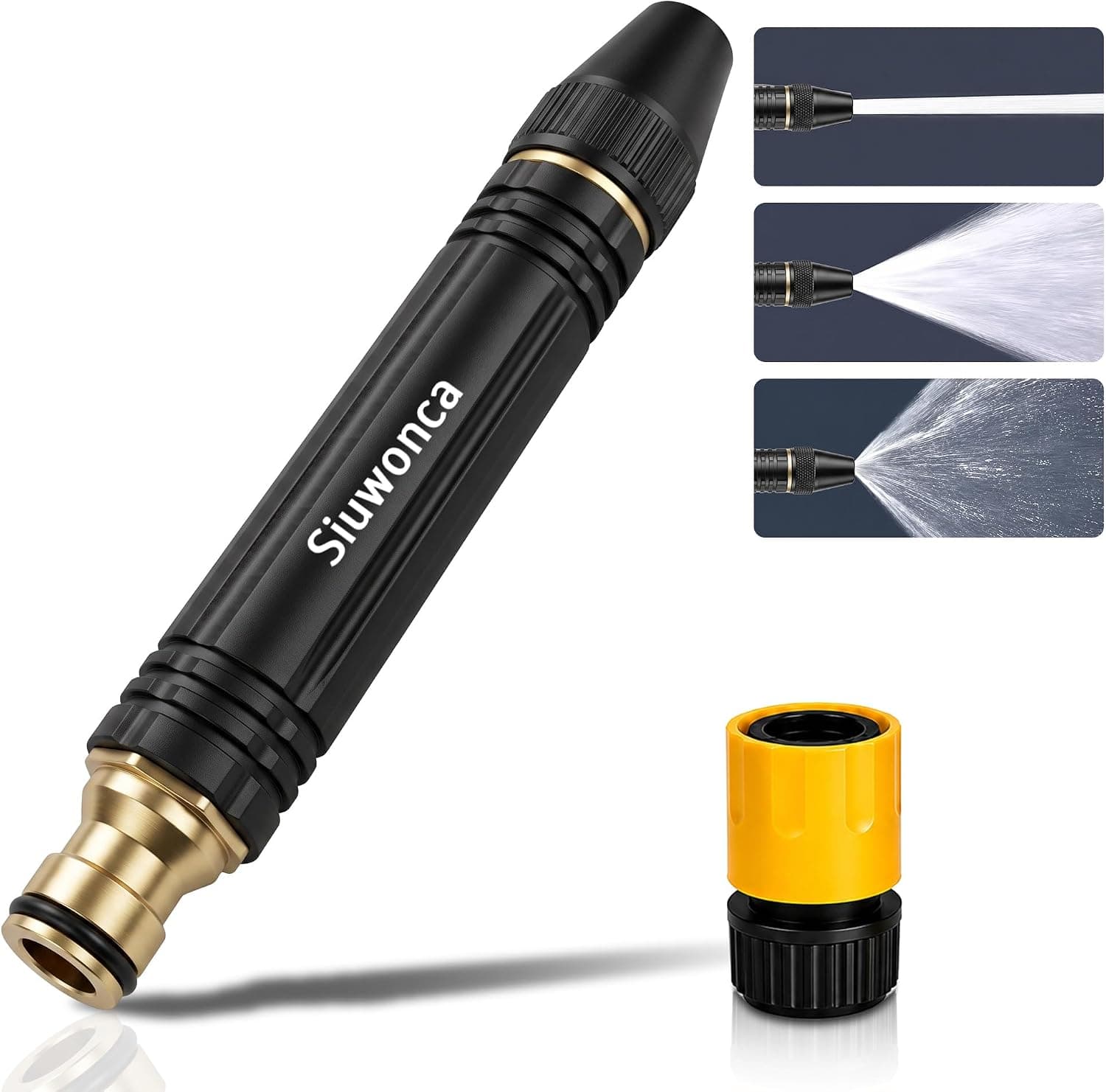 2026 High Pressure Hose Nozzle Sprayer for US Garden Hoses (1, Black)