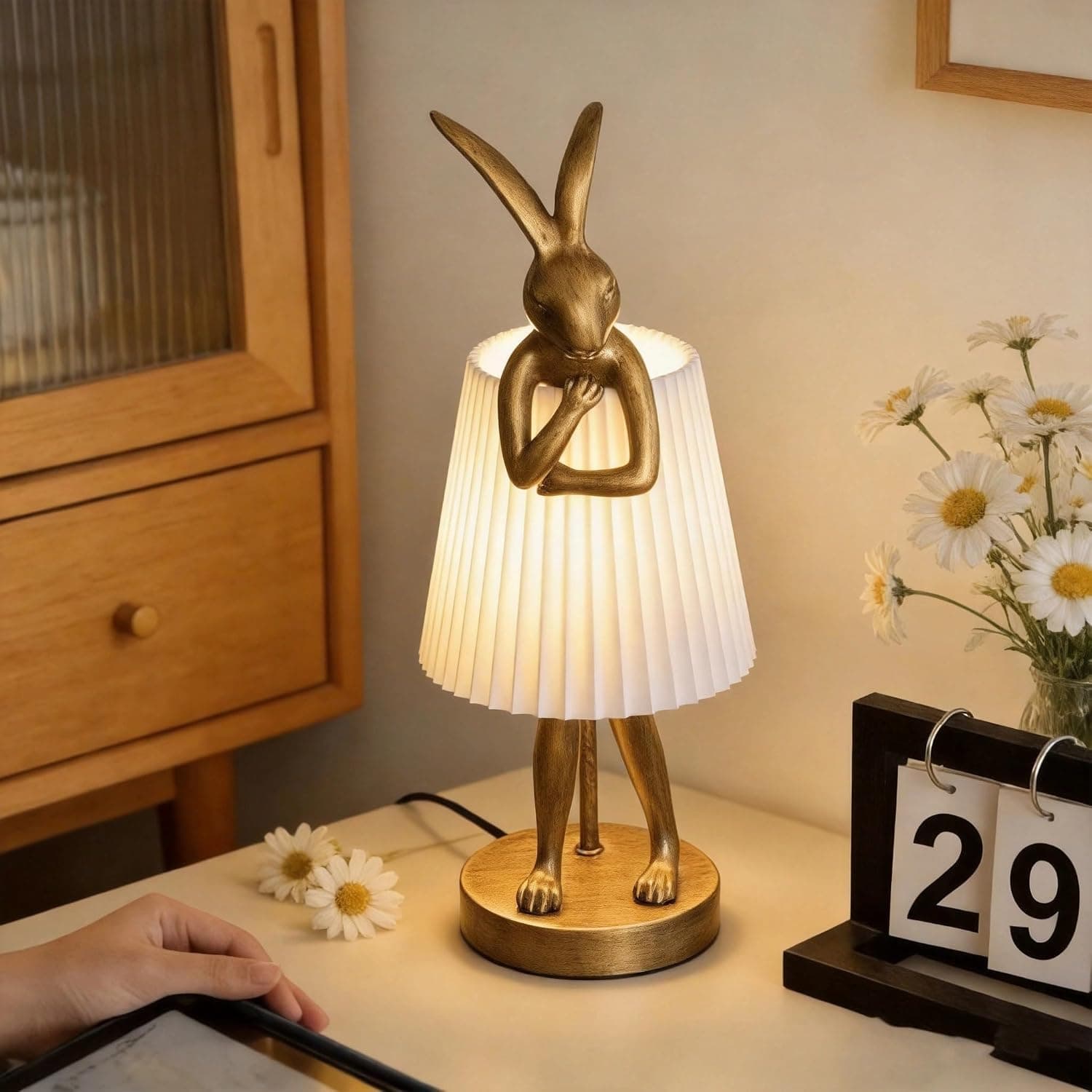 Bunny Table Lamp, Cute Animal Rabbit Lamp