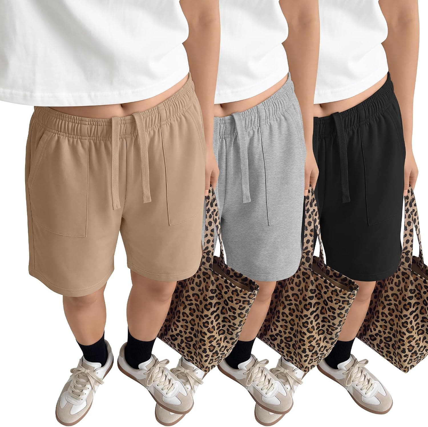 3 Pack Girls Bermuda Shorts
