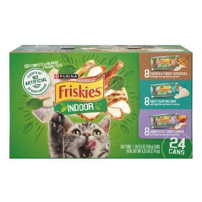 Friskies Casserole Saucy Homestyle Turkey and Seafood Flavor Wet Cat Food - 8.25lb/24ct