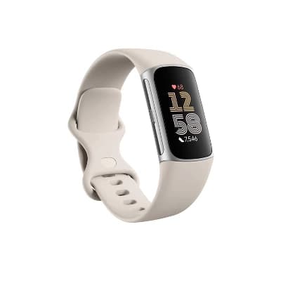 Fitbit Charge 6 - Porcelain / Silver Aluminum