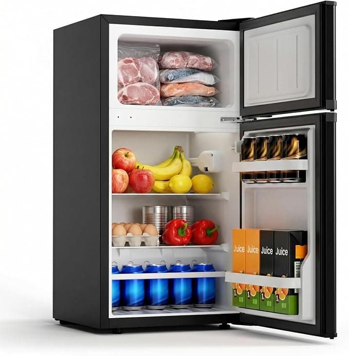 COWSAR 2.45 Cu.Ft Mini Fridge with Freezer