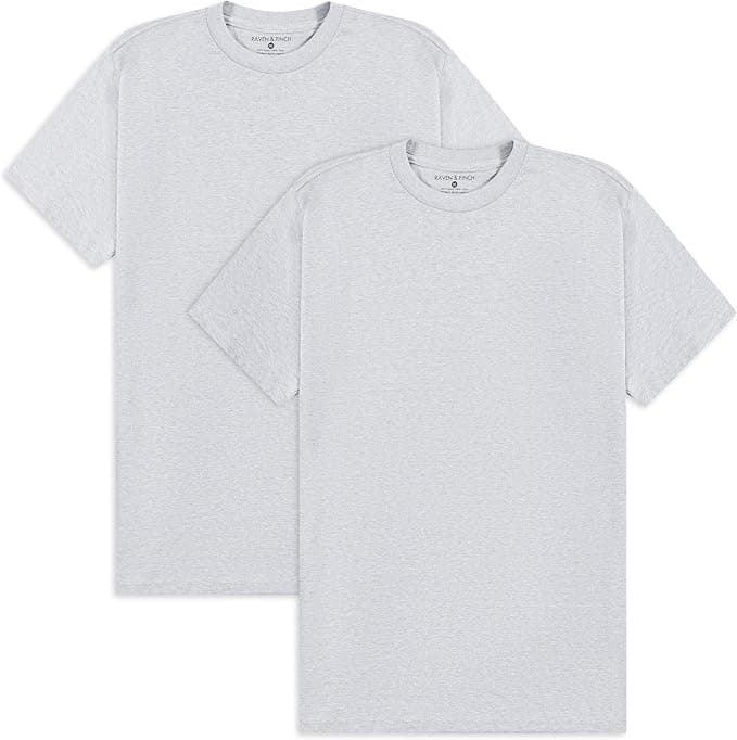 Raven & Finch Men's Crew Neck T-Shirts, Multipack