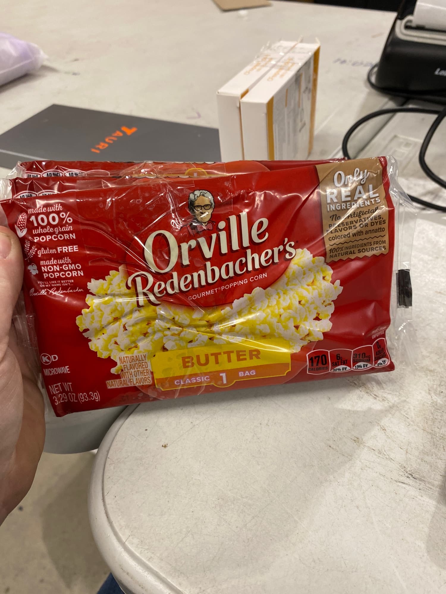 Orville Redenbacher's Butter Popcorn, 3.29 Ounce Classic Bag, 3.3 OZ 4 pack