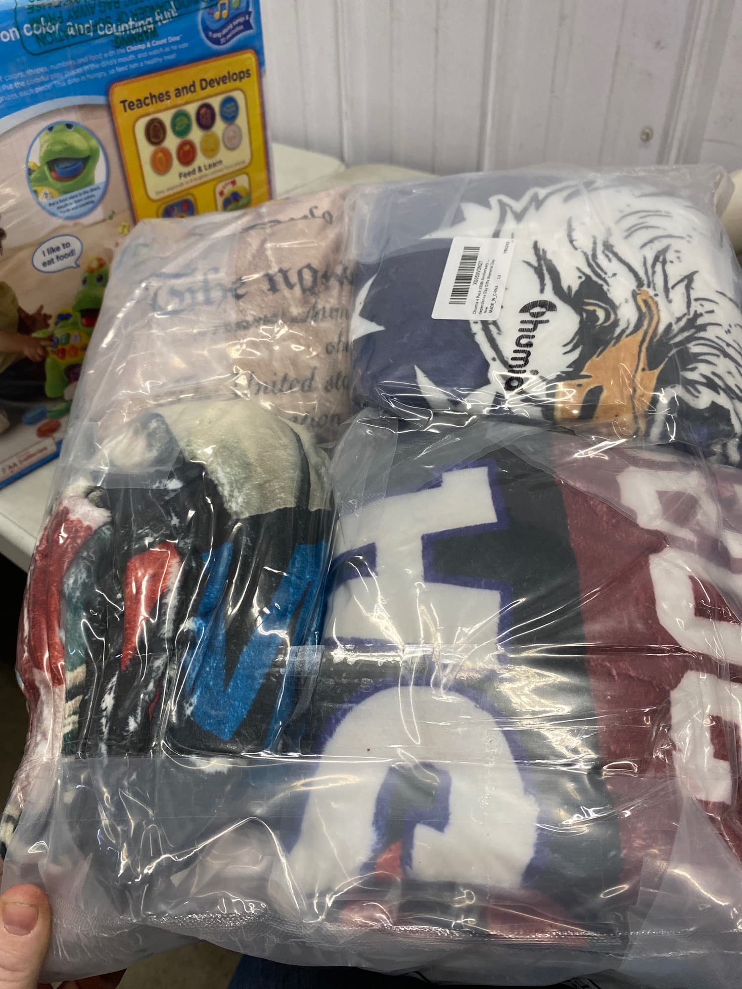 4 Pack America's 250th Throw Blankets