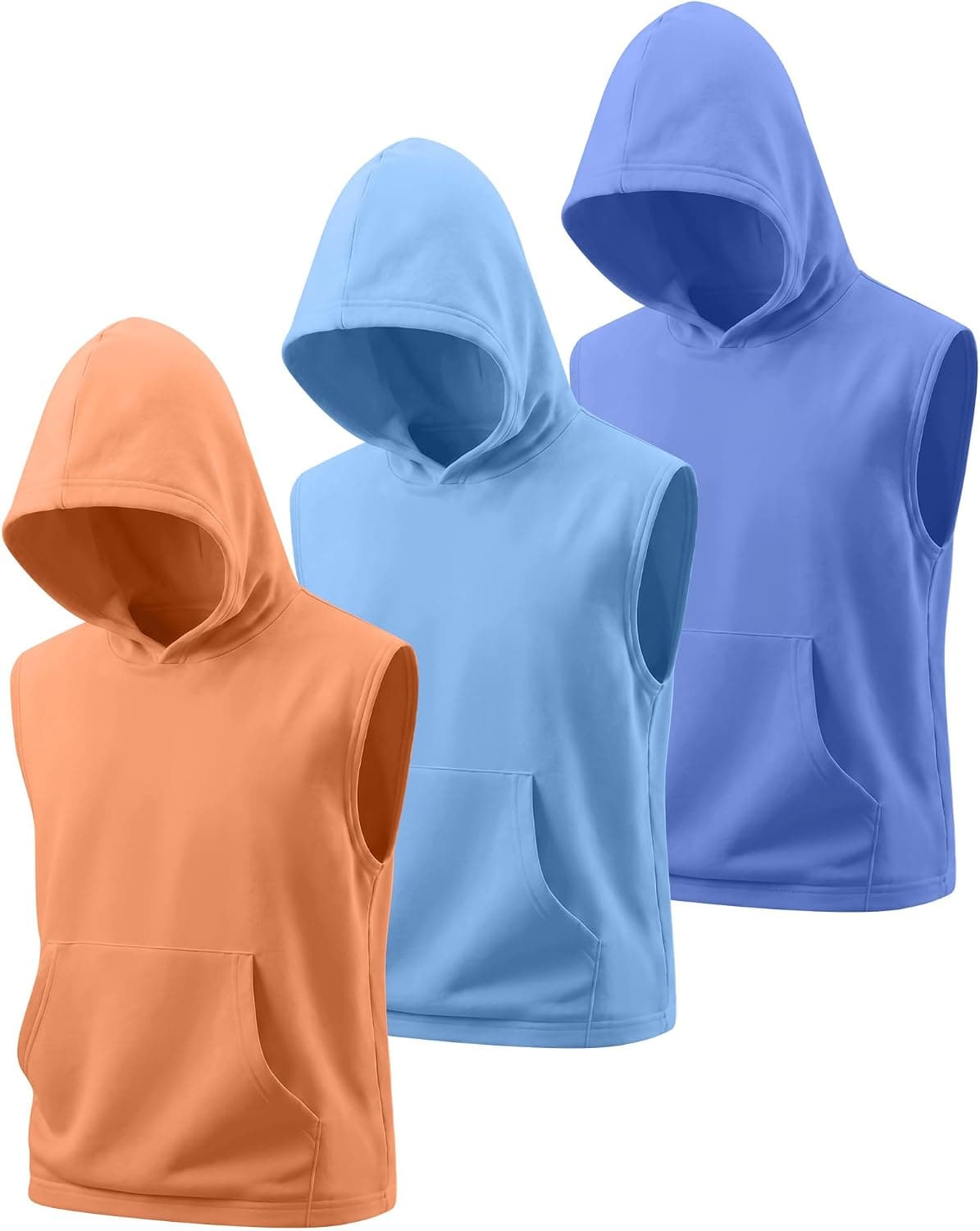 Halfchet 3 pack boys hooded tank top